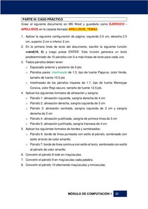 Tarea: FUENTE, PÁRRAFO Y CONFIGURACIÓN DE  PÁGINA