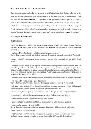 La Dictée géante : "L'Etranger" d'Albert Camus