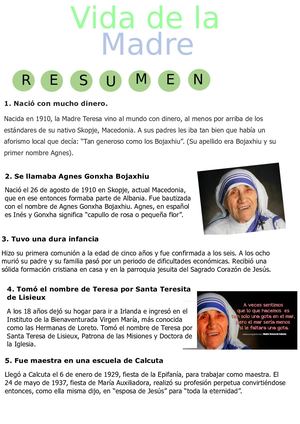 La Vida De La Madre Teresa De Calcuta