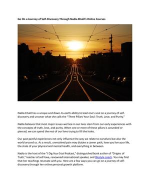 Go On a Journey of Self-Discovery Through Nadia Khalil’s Online Courses