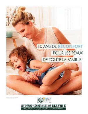 DOSSIER DE PRESSE 10 ANS LES DERMOCOSMÉTIQUES BIAFINE