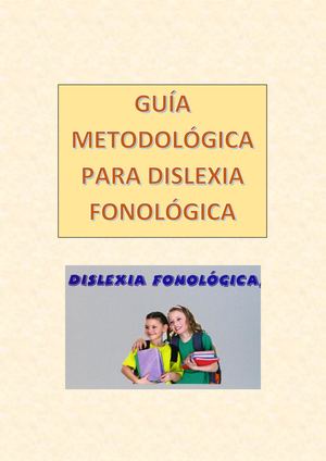 Guía Metodológica Para Dislexía Fonológica