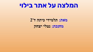 המלצה על אתר בילוי