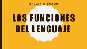 Las Funciones Del Lenguaje