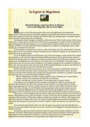 La Legende De Maguelonne