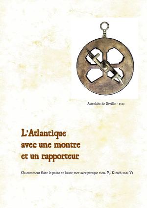 L'Atlantique avec une montre et un raporteur