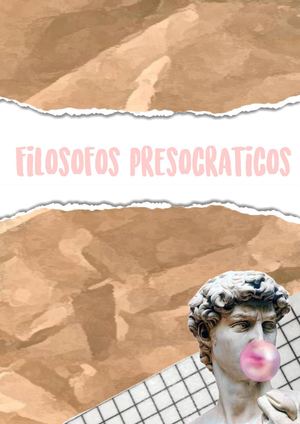 Filosofos Presocraticos