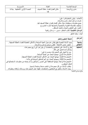 مشروع الوحدة 6س1