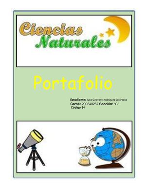 Portafolio De Ciencias Naturales Y Tecnología