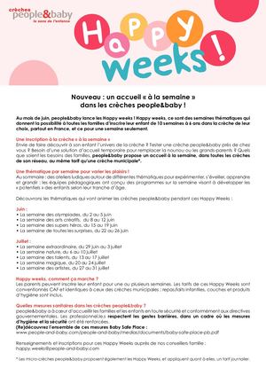 Happy Weeks People And Baby