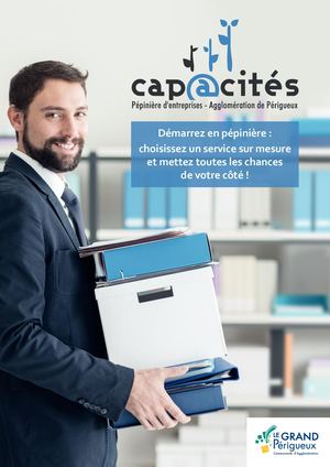 Plaquette Pépinière d'entreprises Cap@cités