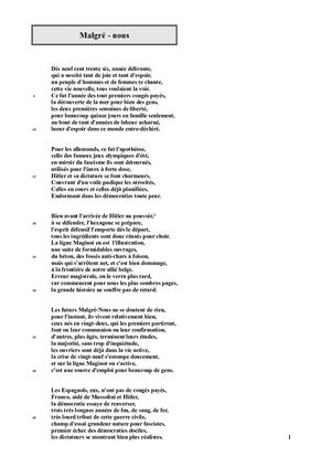 Malgré-Nous Poésies Composées Par P Blaes Et D Lallemand Soltana