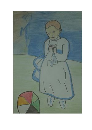 Pintura Pablo Picasso "Niño con Paloma"