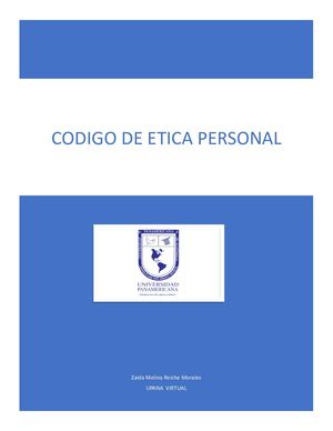 Codigo De Etica Personal