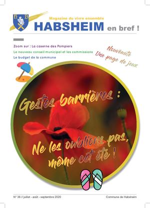 Bulletin N36 Juillet Aout Septembre 2020