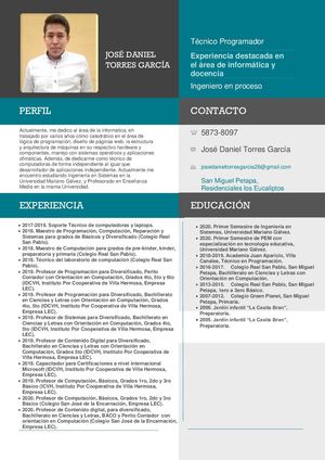 Currículum Actualizado 2020 Daniel Torres