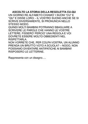 La Storia Della Regoletta Cu