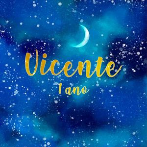 Vicente 1 ano 20x20
