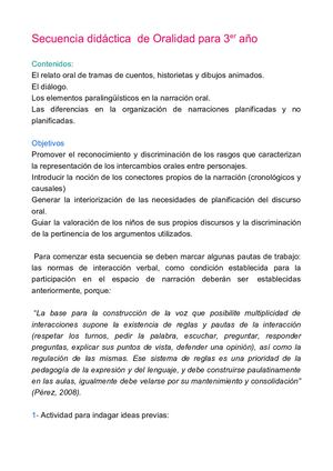 Secuencia Oralidad de Grisell Rosas y Jenny Bennett