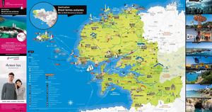 Carte touristique de Brest terres océanes 2020 maj