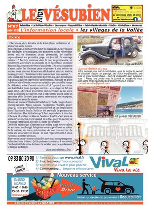JUILLET 2020 - Le Vésubien, Journal gratuit de la Vésubie & Valdeblore - 06450 - Alpes Maritimes