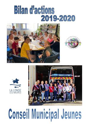 Livret bilan d'actions du CMJ de La Londe 2019/2020