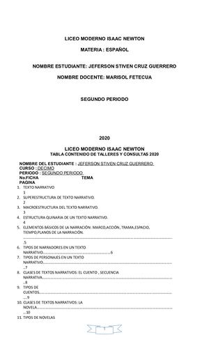 Talleres De Jeferson Stiven Cruz Guerrero 2095 Decimo