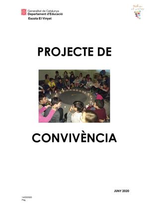 Projecte De Convivencia 19 20