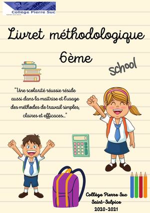 Livret Méthodo 2020