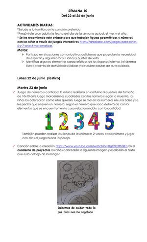 Semana 10 Del 22 Al 26 De Junio