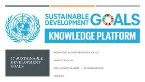 17 Sustainable Development Goals - Diogo Fernandes 8º1