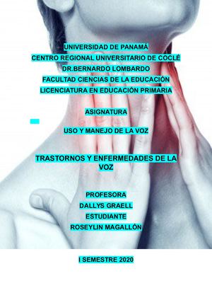 Enfermedades de la voz