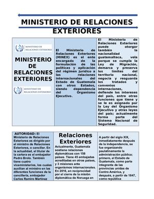 Ministerio De Relaciones Exteriores