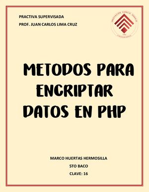 Metodos Para Encriptar Datos En Php 9741