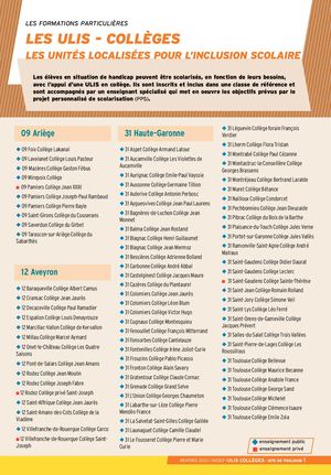 Ulis Collège Rentrée 2020