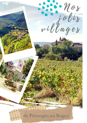Liste les villages de caractère du territoire par  Pérouges-Bugey-Plaine de l'Ain Tourisme édition 2020