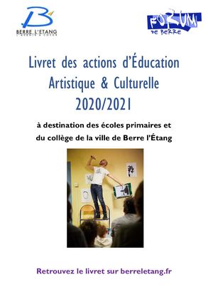 Livret des actions éducatives et culturelles Berre L'Etang 2020 2021
