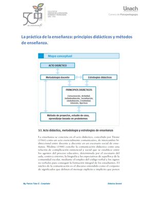 4 Práctica De La Enseñanza Principios Didacticoa Y Metodos De Enseñanza
