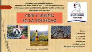 Arte Y Diseño En La Sociedad