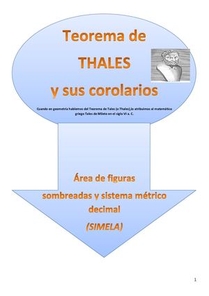 Teorema De Thales Y Sus Corolarios