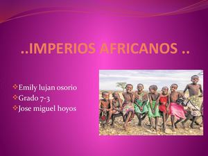 Imperios Africanos Y Gahana Emily