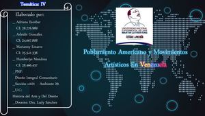 Poblamiento Americano y Movimientos Artísticos En Venezuela