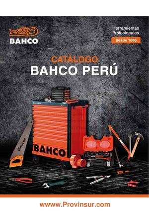 Catálogo Bahco Provinsur