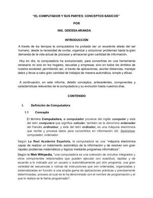 Componentes Básicos del Computador