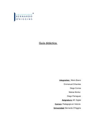 Guía Didáctica de La Segunda Guerra Mundial