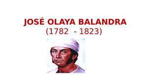 JOSÉ OLAYA BALANDRA