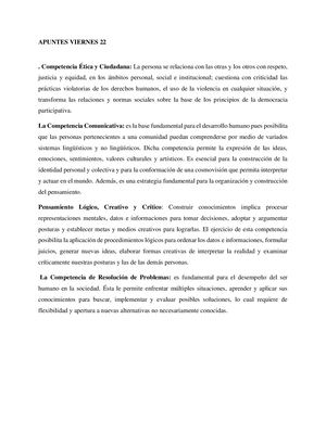 Apuntes Viernes 22 Segundo Encuentro De Cfg