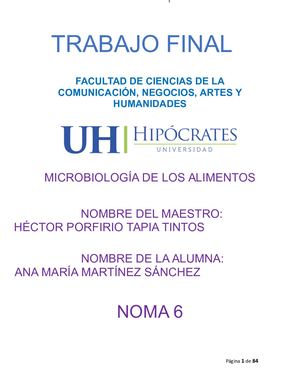Microbiología De Los Alimentos