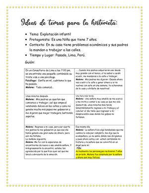 Ideas Y Guión Para La Historieta