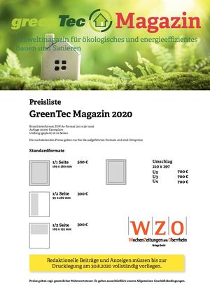 Greentec Preisliste2020